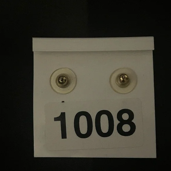 Gold and Jade Iridescent Multi-Diamond Pierced Earrings by Crystal Accents - Picture 5 of 5